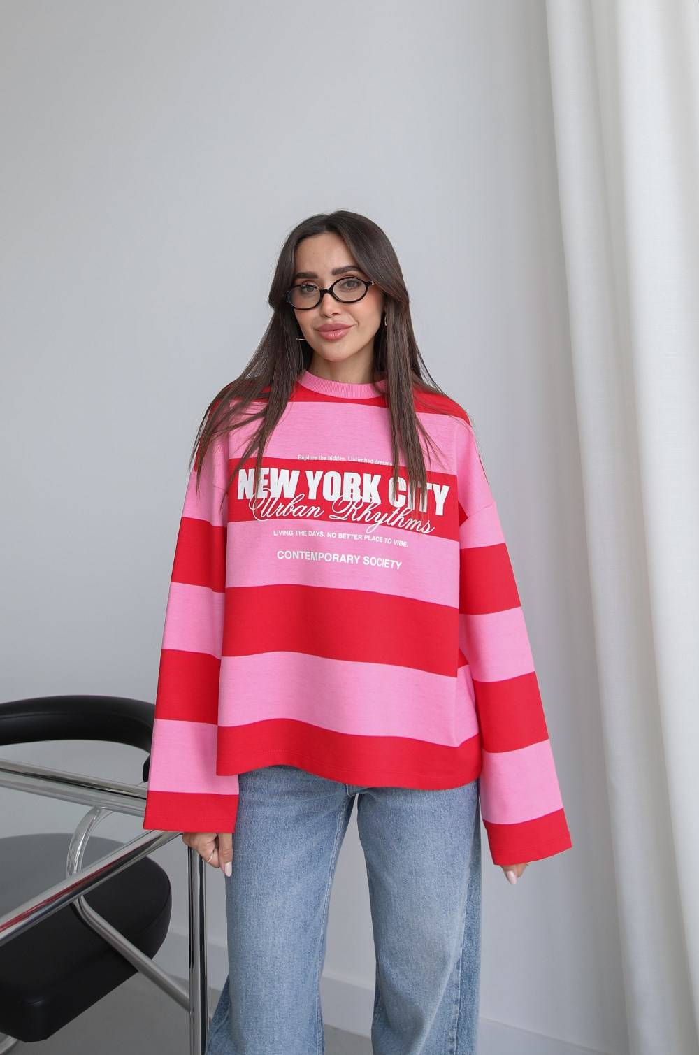 New York City Print Sweatshirt — photograph 1