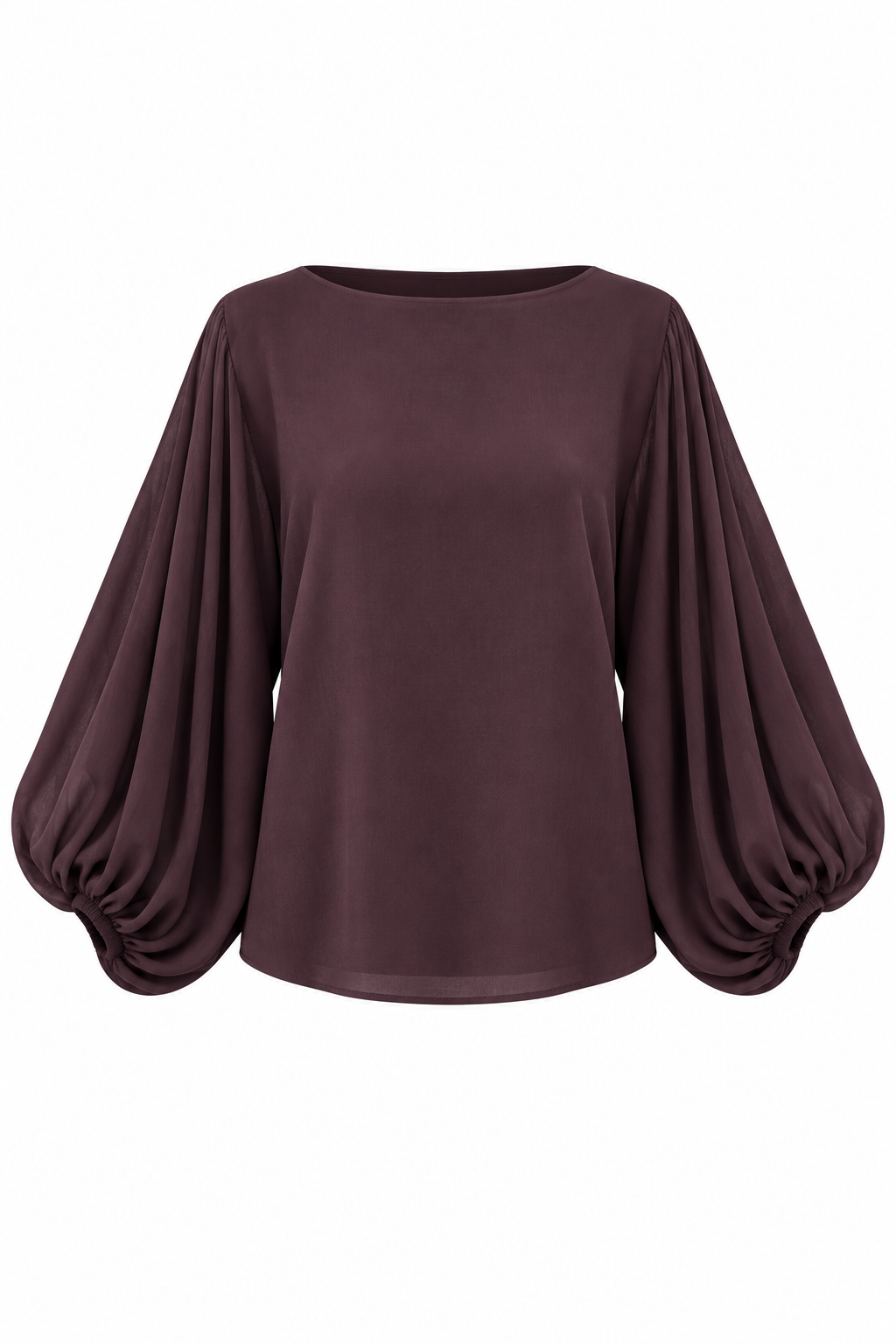 Batwing Sleeve Brown Knit — photograph 2