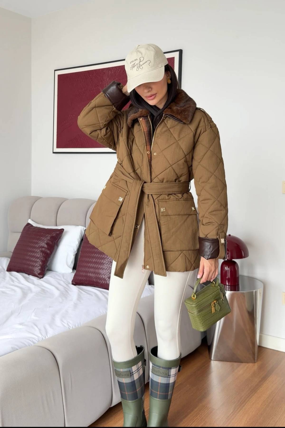 Quilted Belted Premium Coat — photograph 1