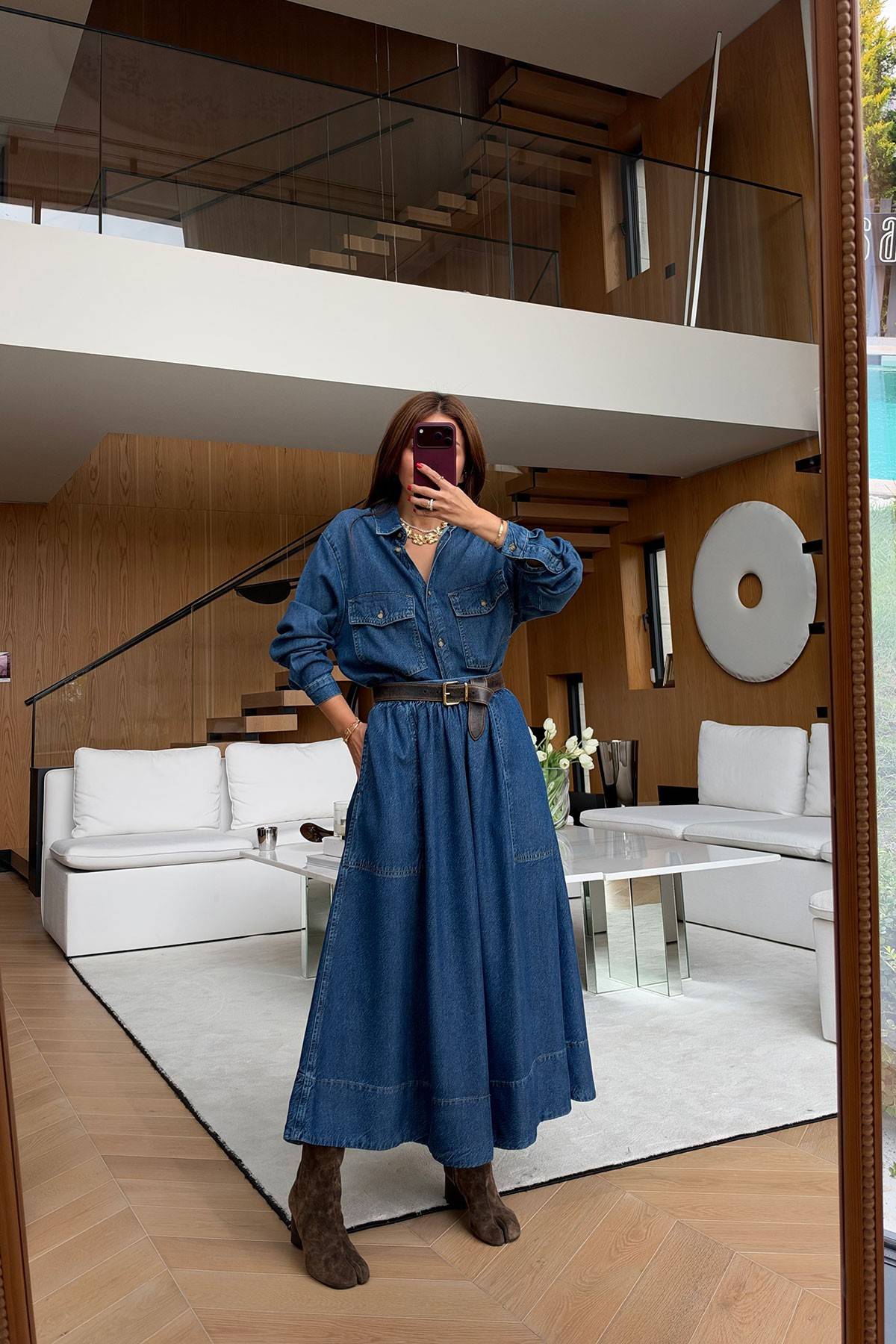 Oversized Denim Shirt — photograph 1