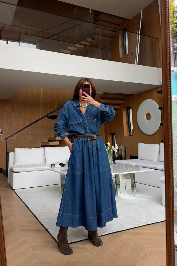 Oversized Denim Shirt