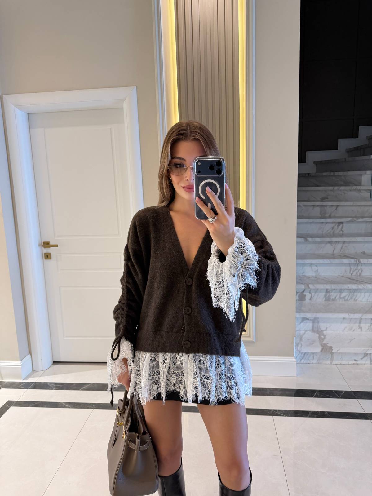 Lace Detail Cardigan