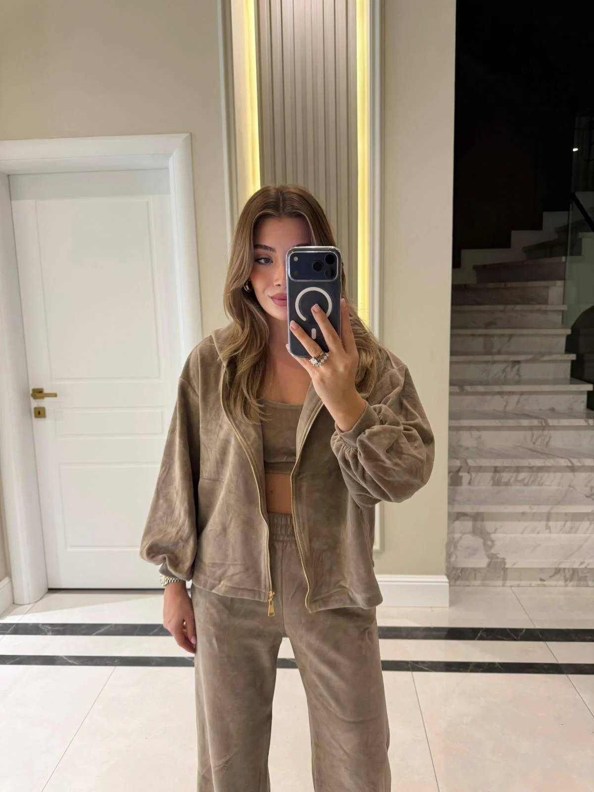 Three Piece Velvet Set — photograph 1