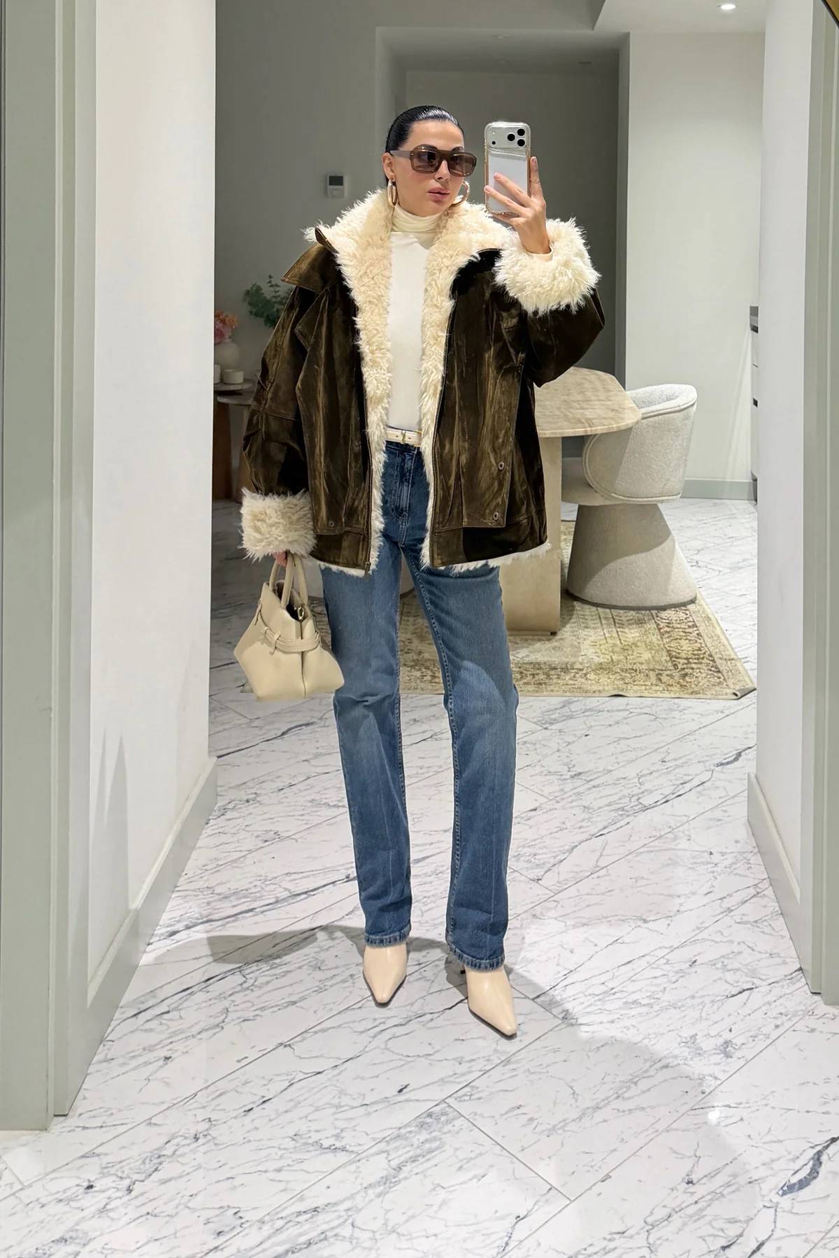 Brown Suede Jacket — photograph 2