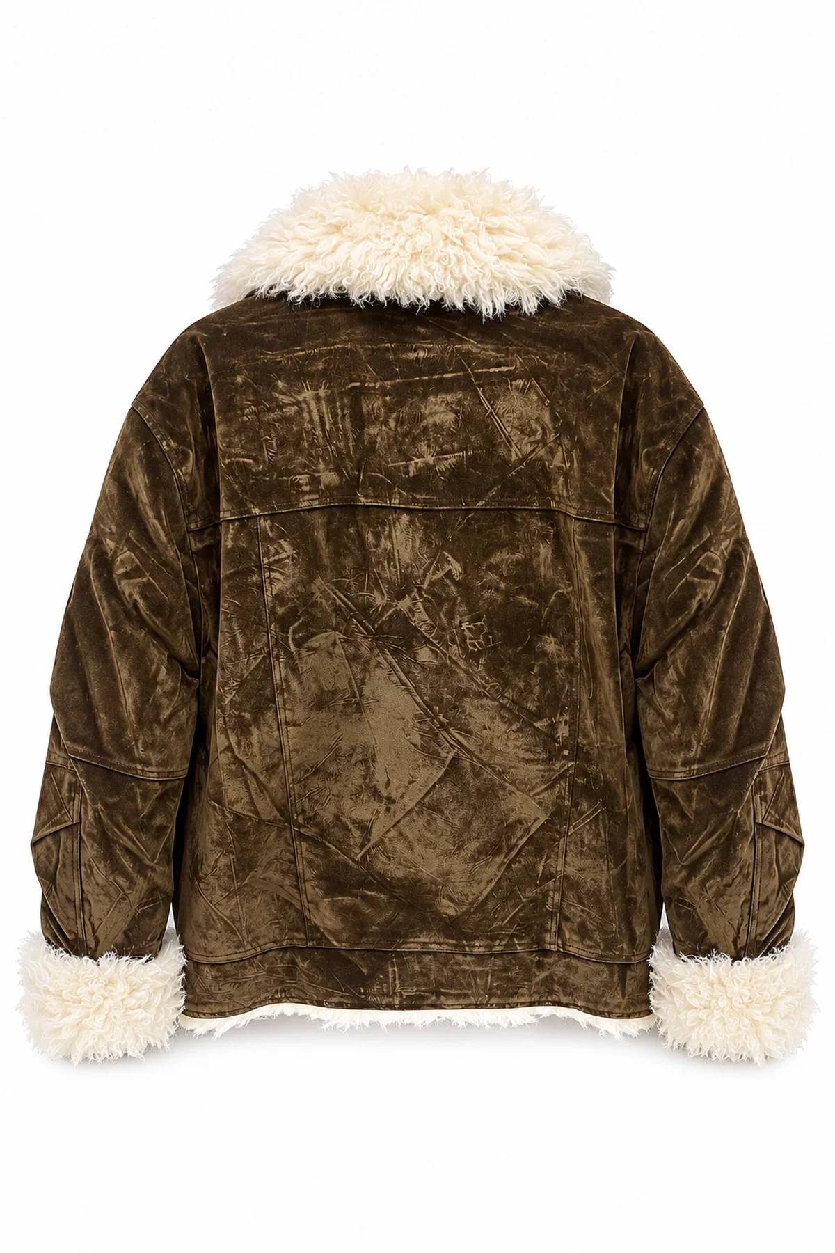 Brown Suede Jacket — photograph 3