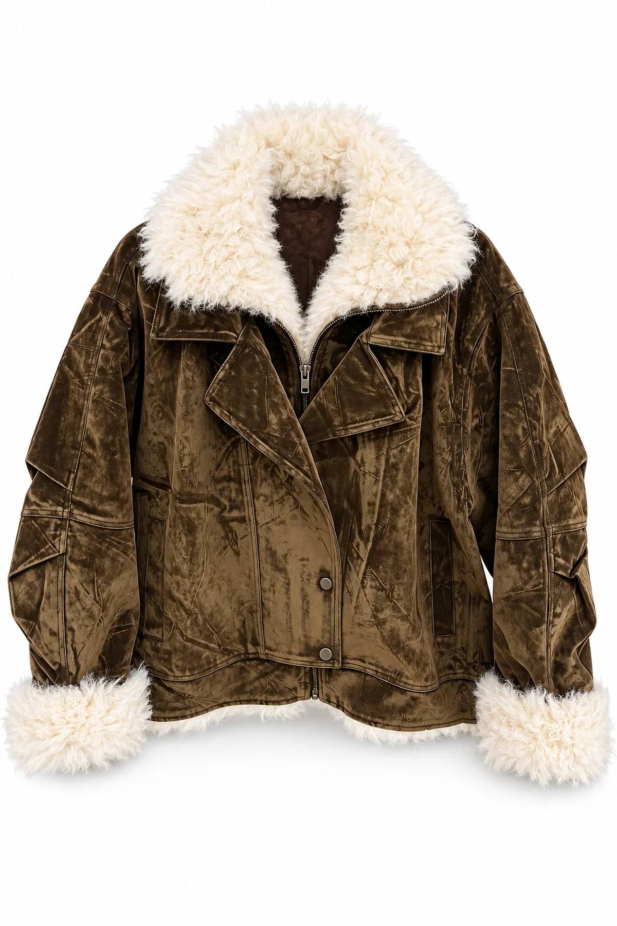 Brown Suede Jacket — photograph 1
