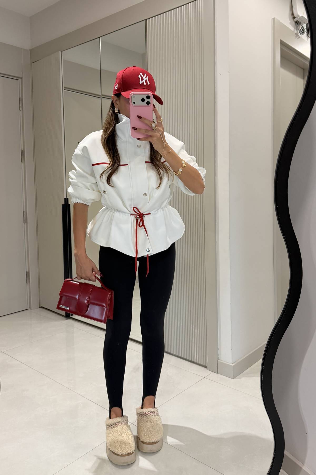 Mocca Piped Gathered Waist Jacket — photograph 4
