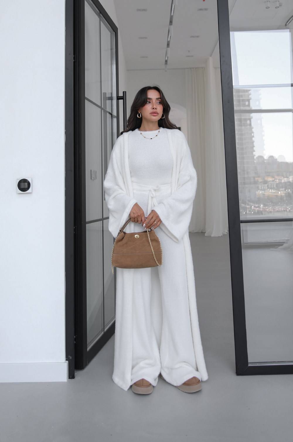 Soft Blouse And Trousers Kimono Set
