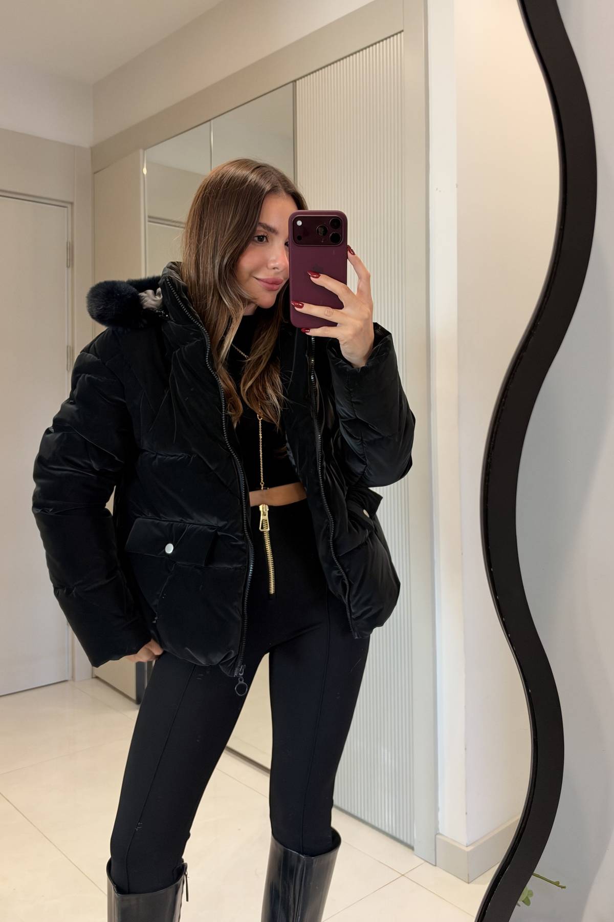 Angely Hooded Premium Puffer Coat