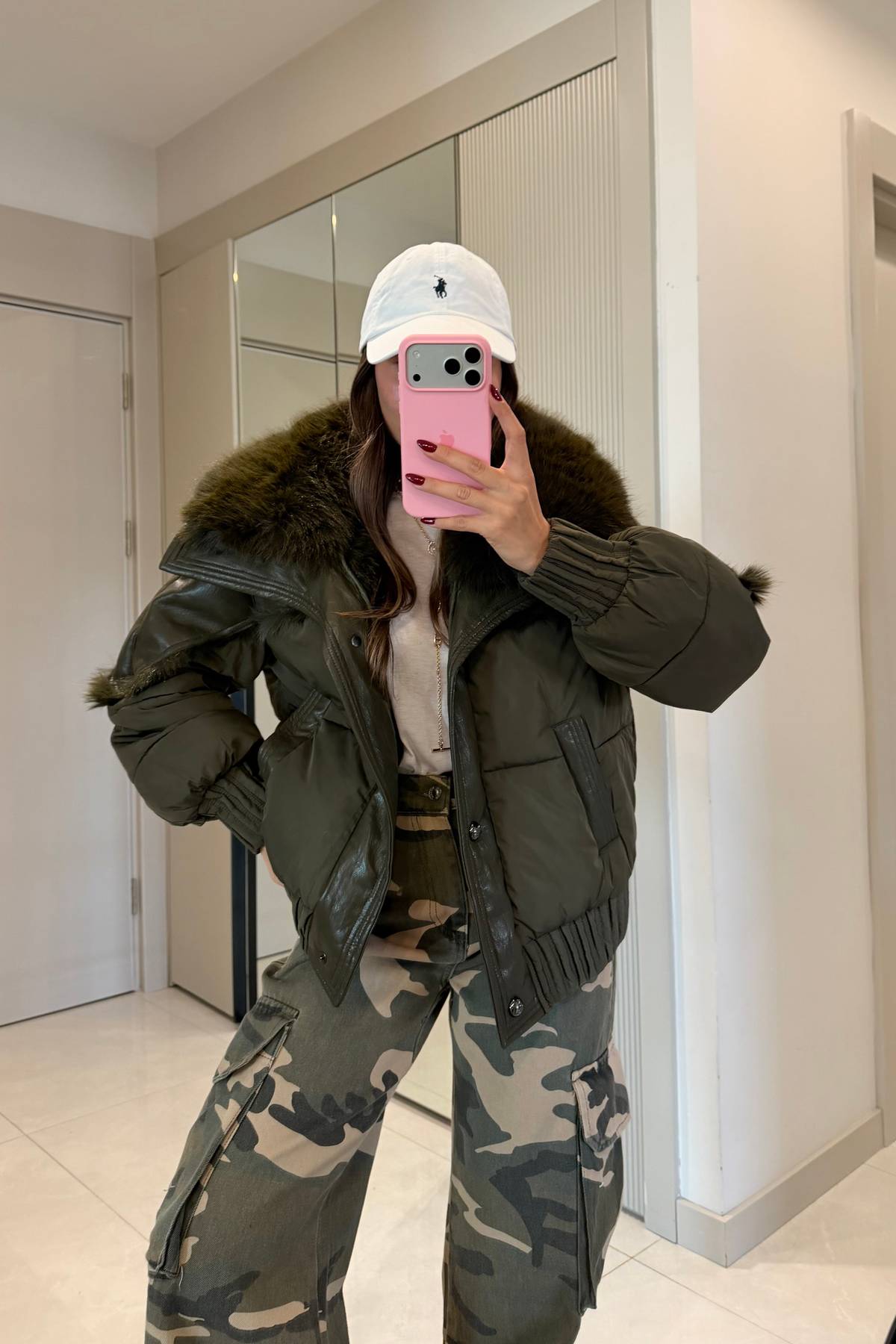 Dyson Fur Lined Puffer Coat