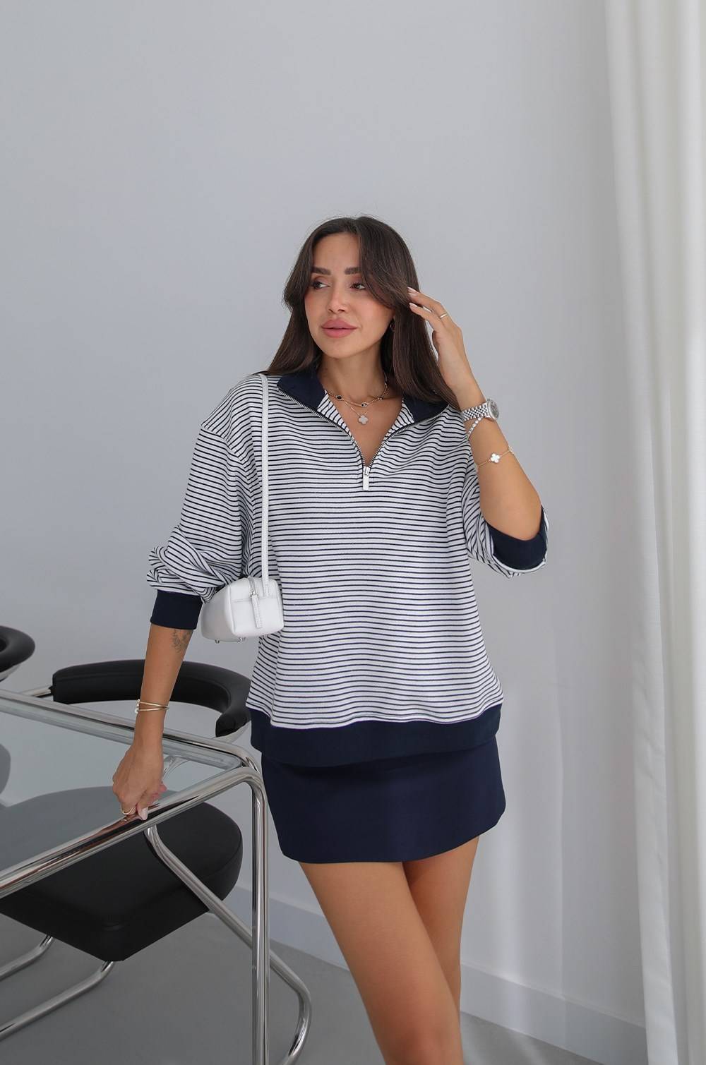 Bergaris Striped Sweatshirt — photograph 2