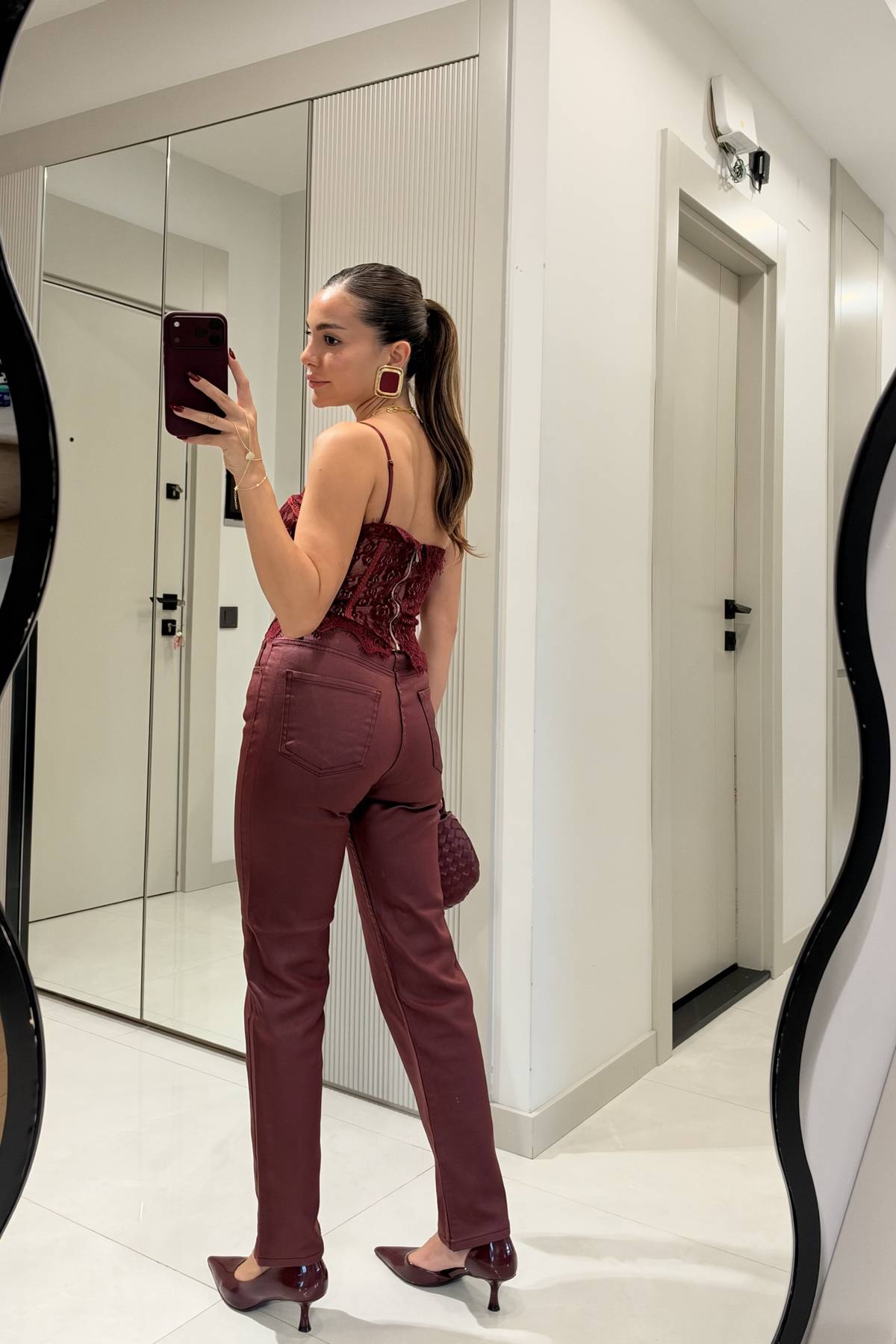 Laser Burgundy Mumlu Trousers — photograph 3