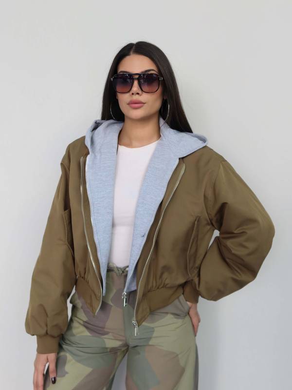 Hooded Bomber Jacket