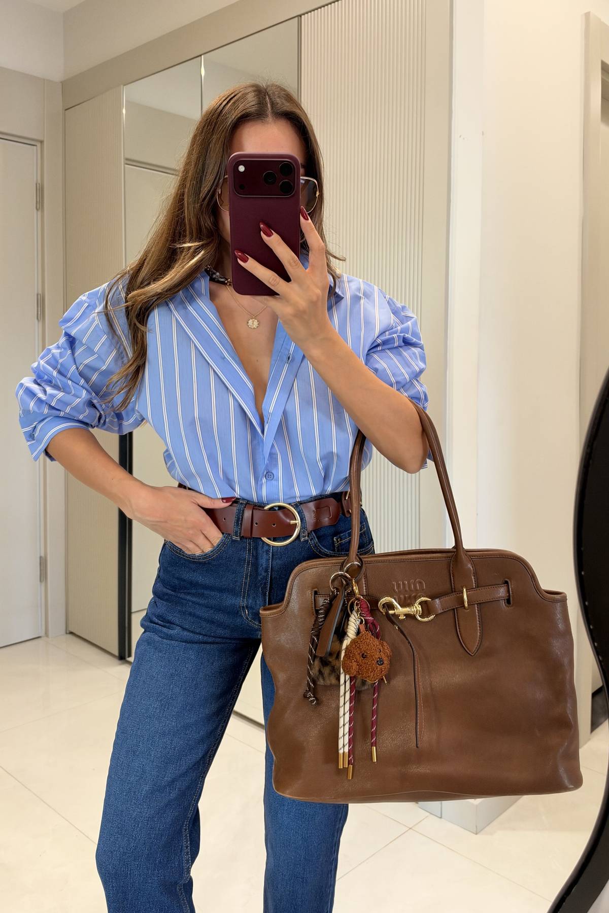 Giaven Striped Oversized Shirt — photograph 2
