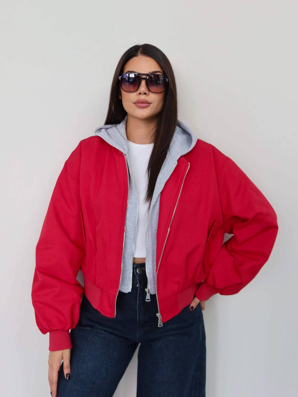 Hooded Bomber Jacket