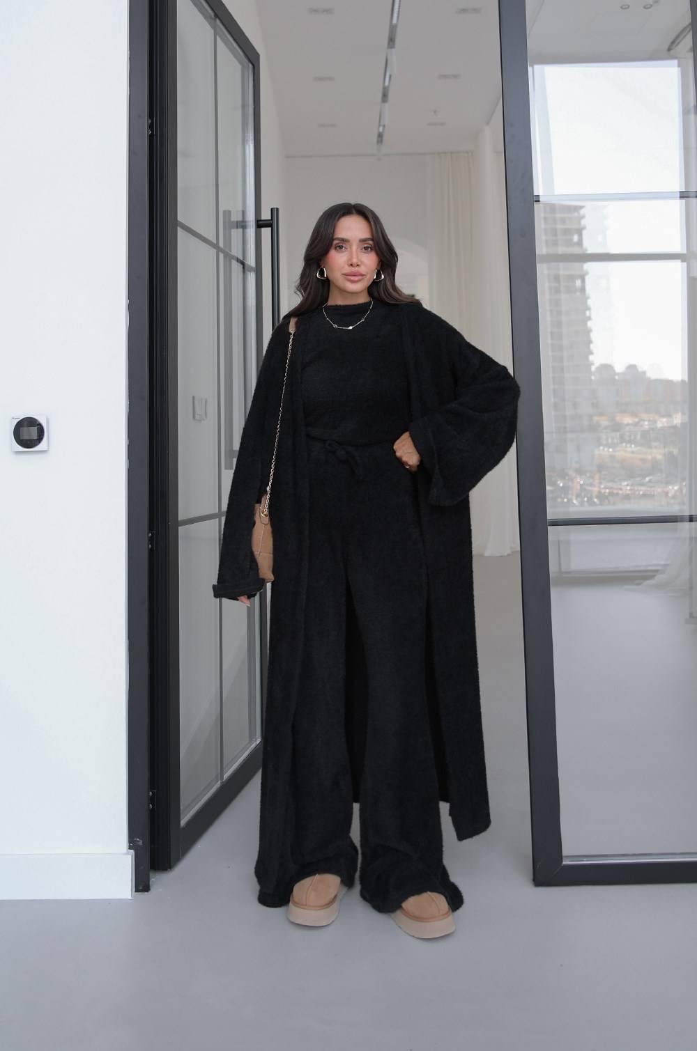 Soft Blouse And Trousers Kimono Set