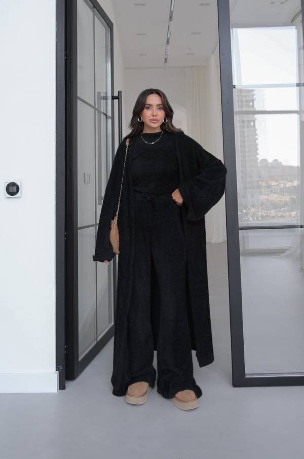 Soft Blouse And Trousers Kimono Set