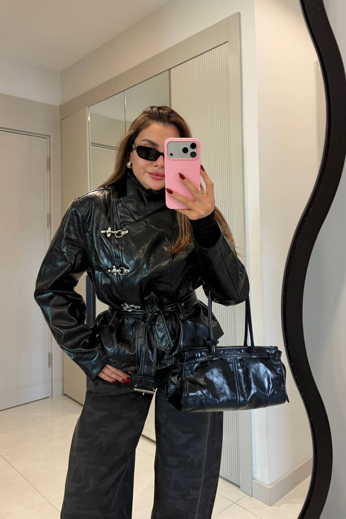 Norty Front Hook Premium Leather Jacket