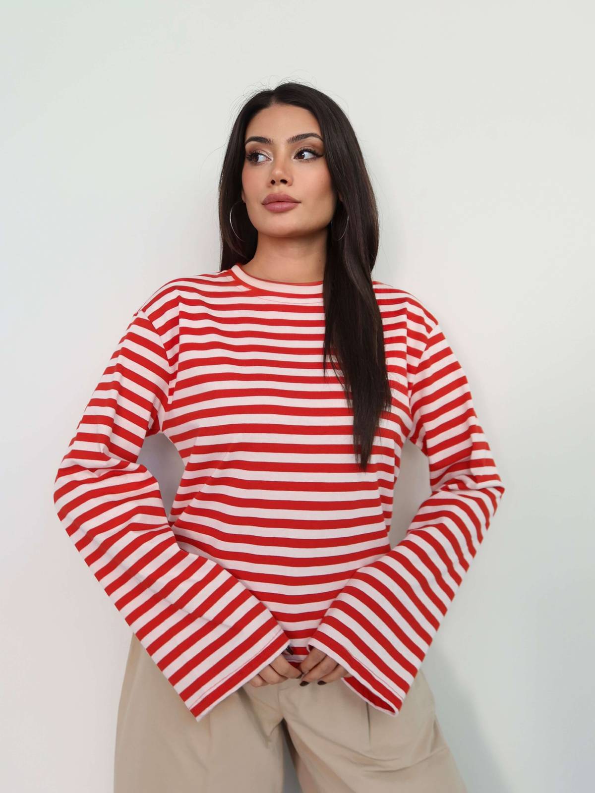 Striped Oversized Blouse