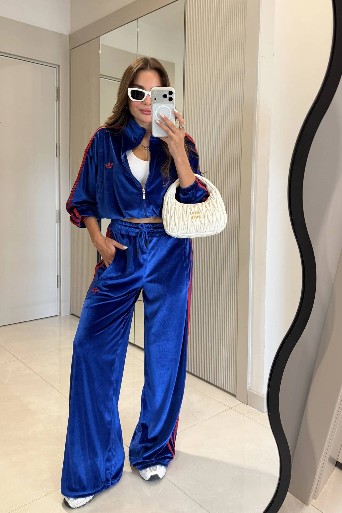 Adelina Navy Velvet Set