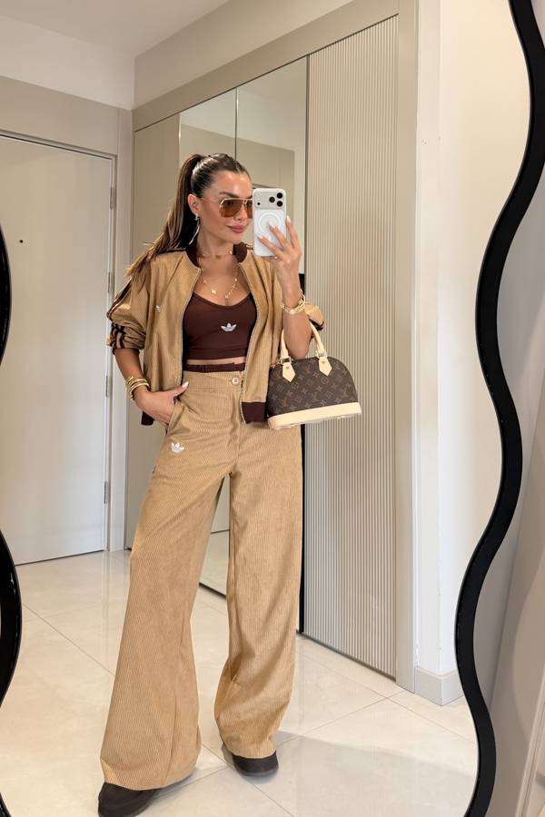 Rishi Camel Velvet Set