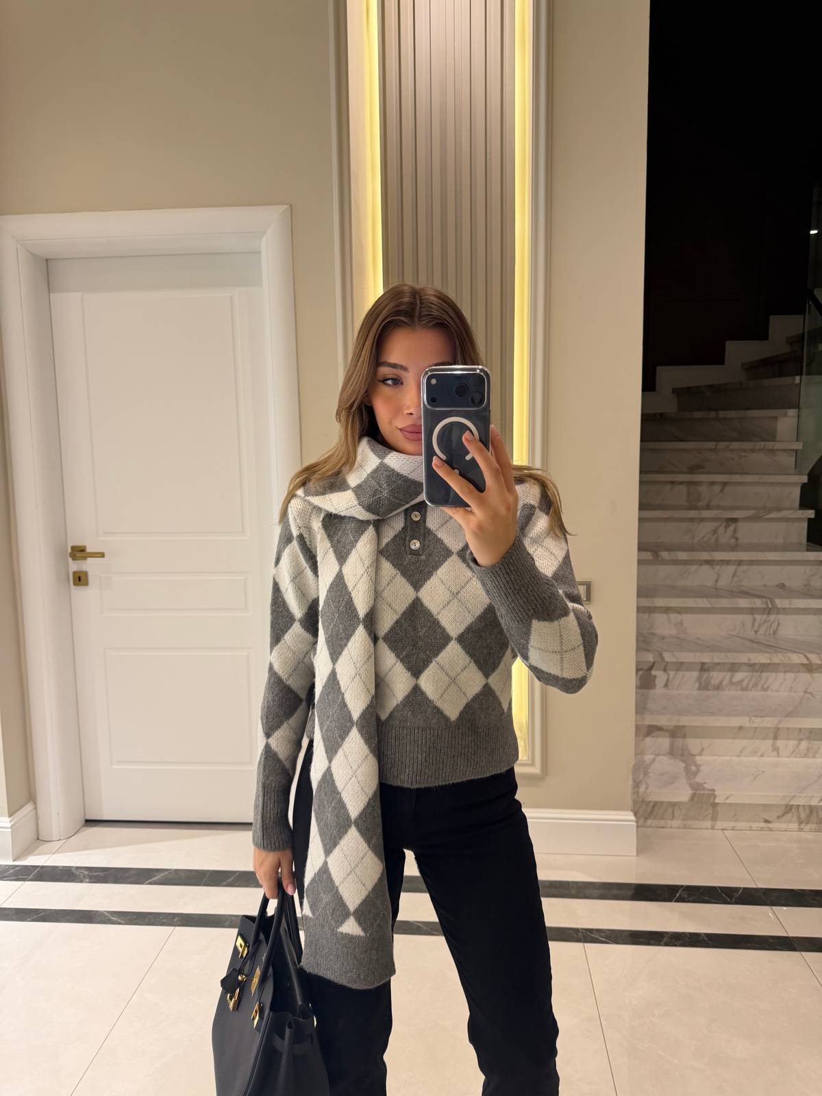Knit Scarf Jumper