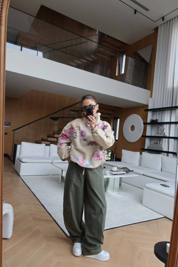 Cargo Pocket Drawstring Waist Trousers