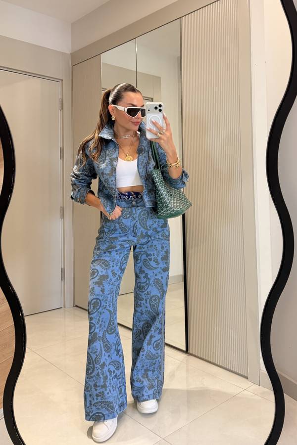 Diamond Blue Patterned Set