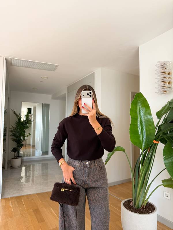 Crew Neck Basic Knit Jumper