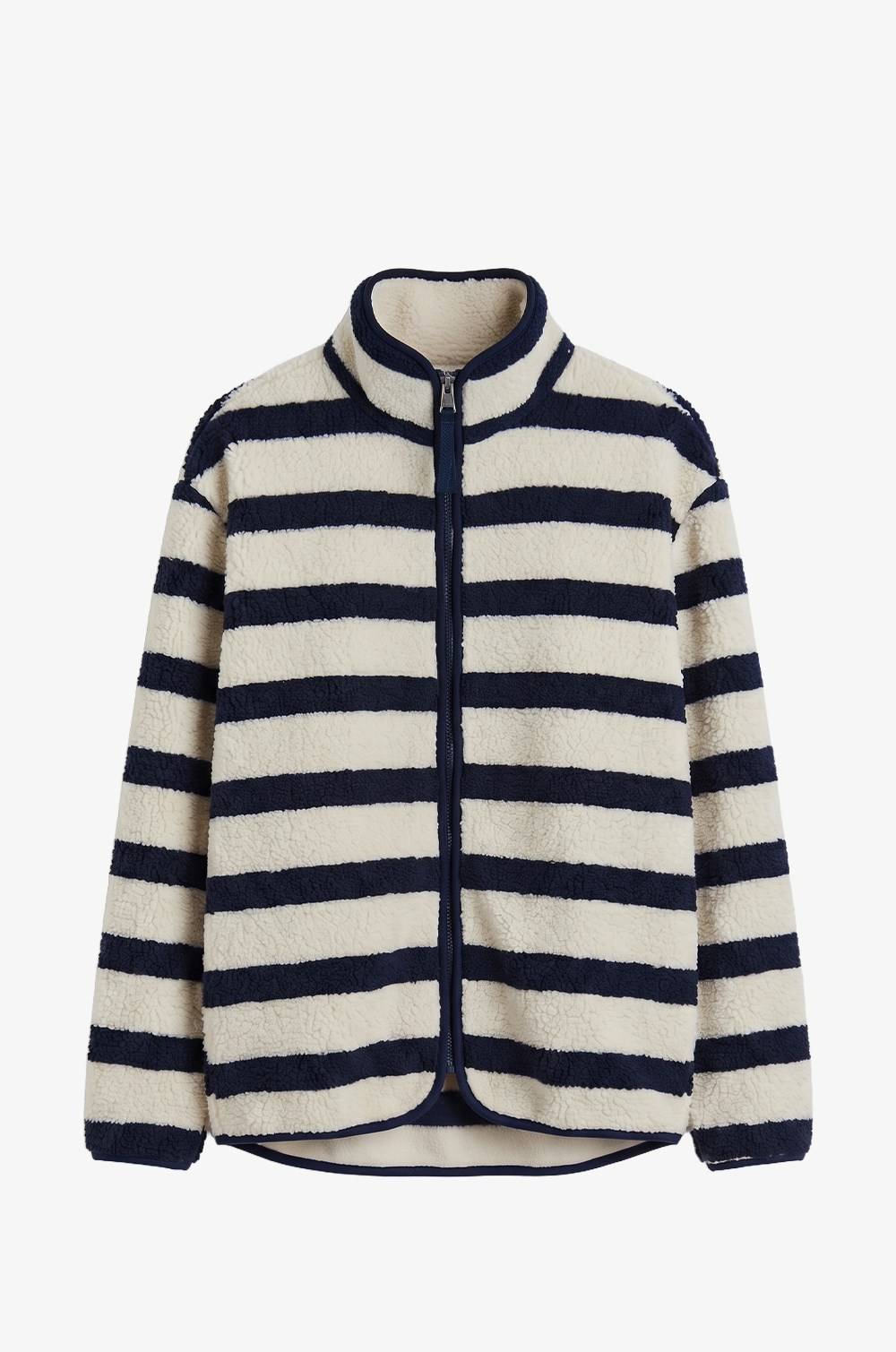 Piped Stripe Fleece Jacket — photograph 4