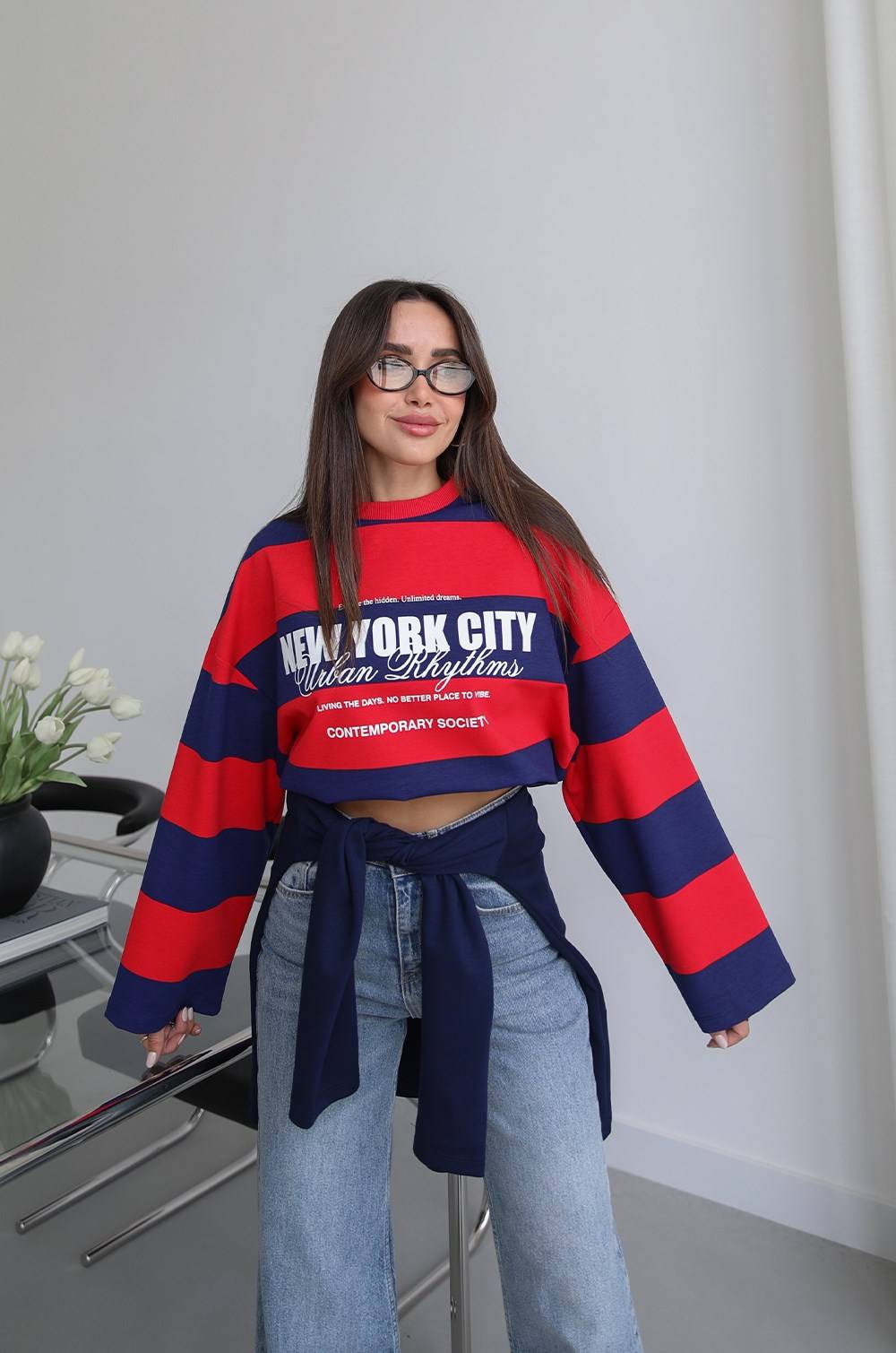 New York City Print Sweatshirt — photograph 3