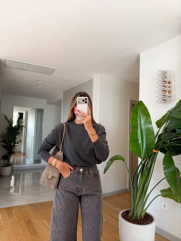 Crew Neck Basic Knit Jumper