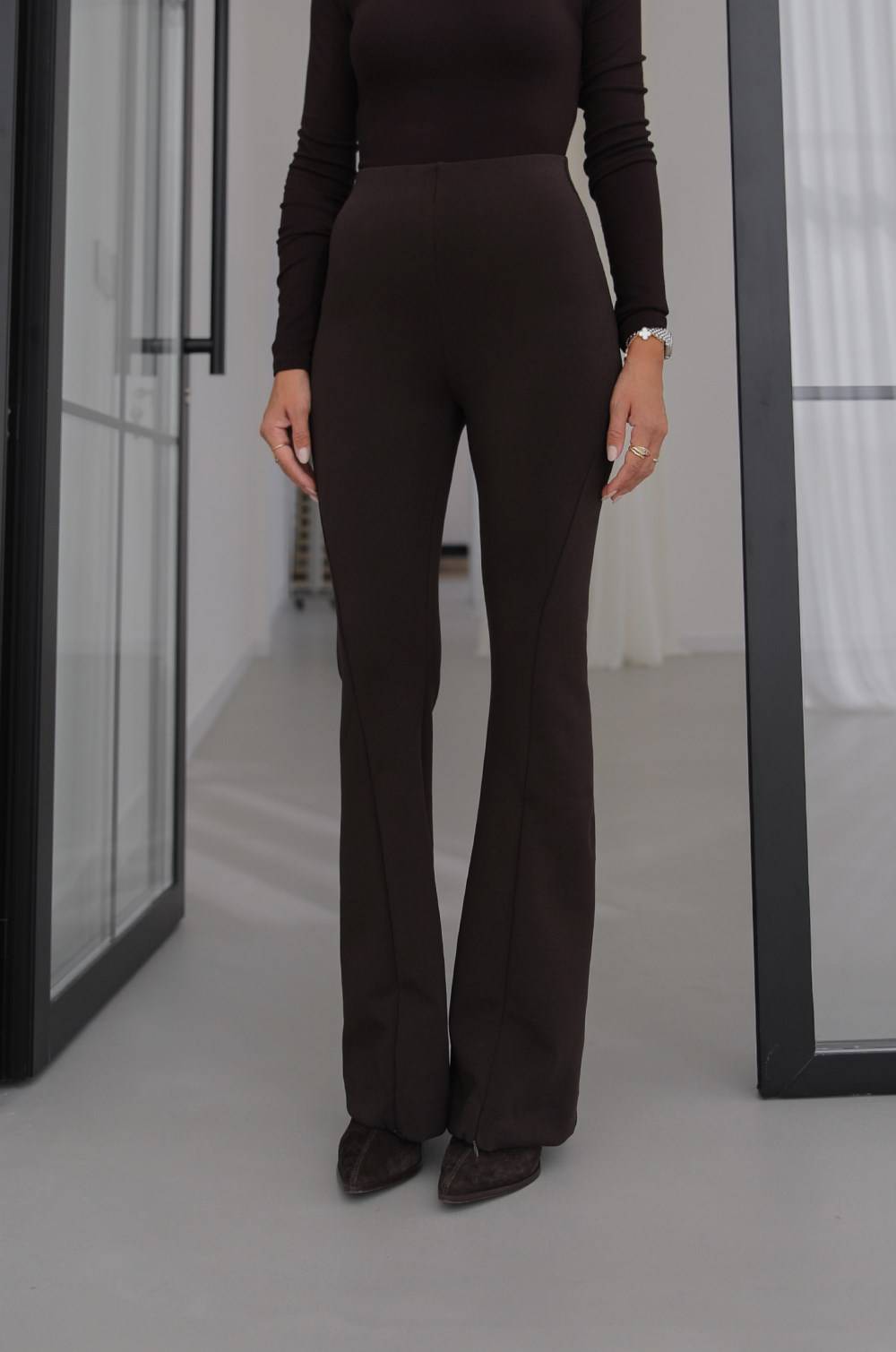 Zip Hem Detail Trousers
