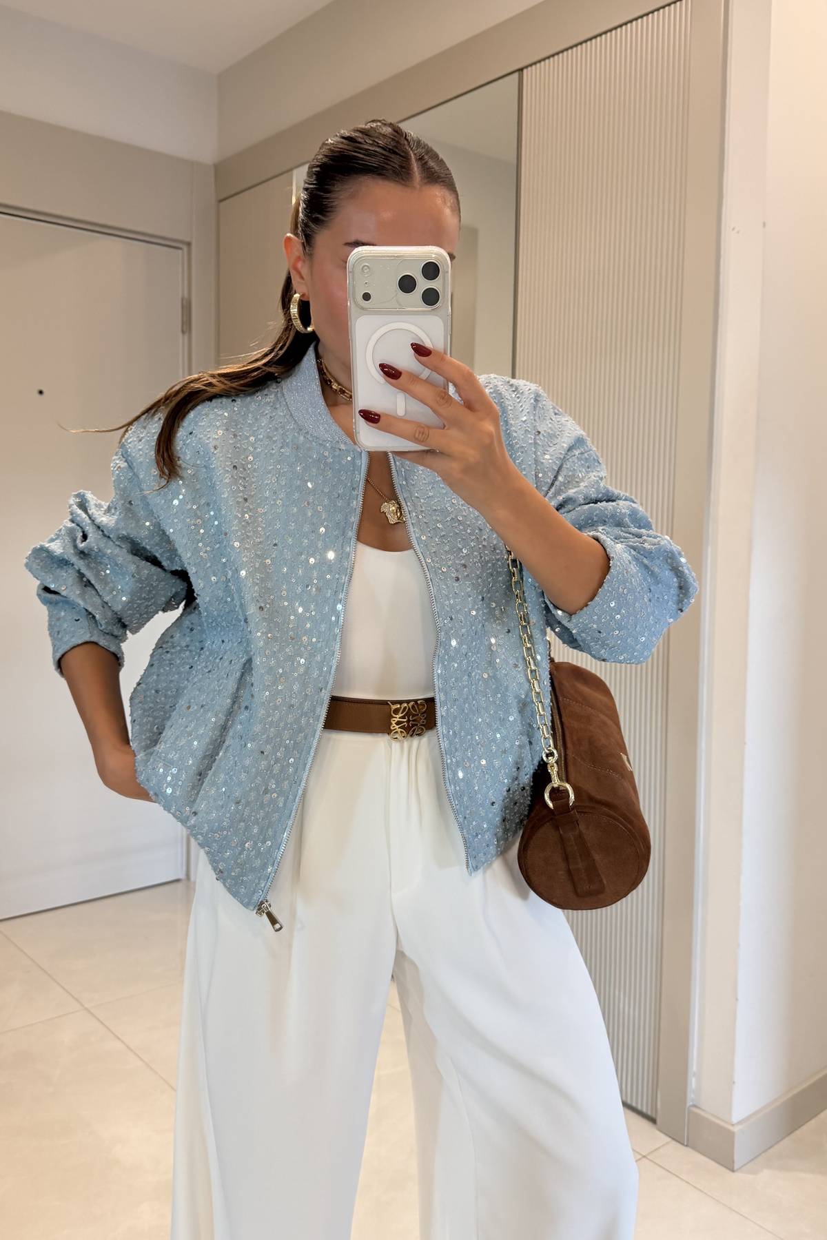 Rebecca Sequin Zip Jacket — photograph 2