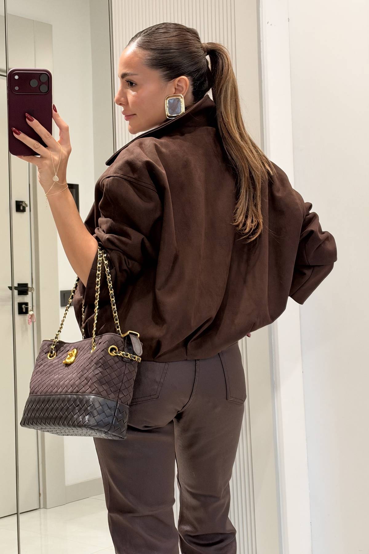 Philp Brown Belted Suede Jacket — photograph 2