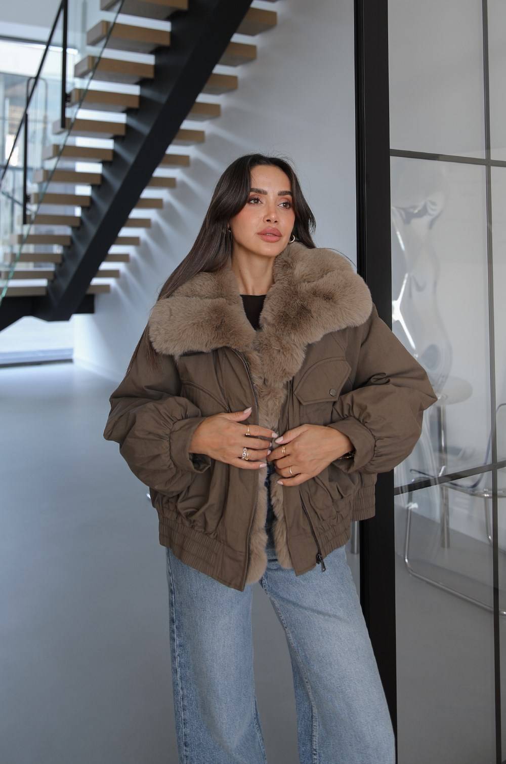 Mink Jota Elasticated Waist Mont — photograph 2