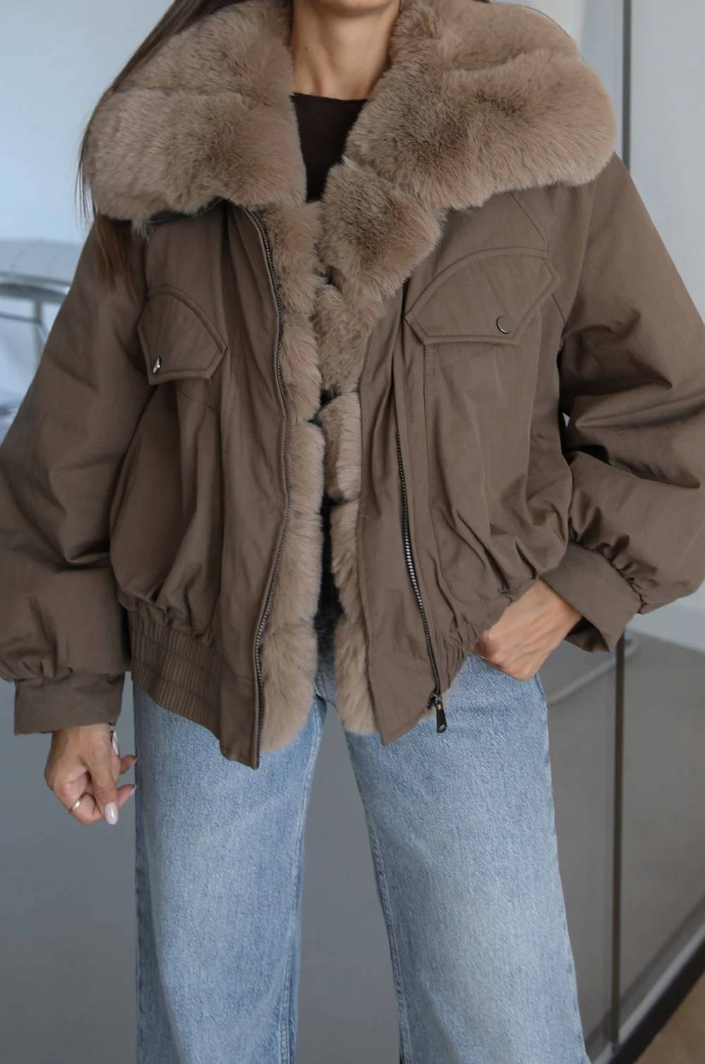 Mink Jota Elasticated Waist Mont — photograph 4