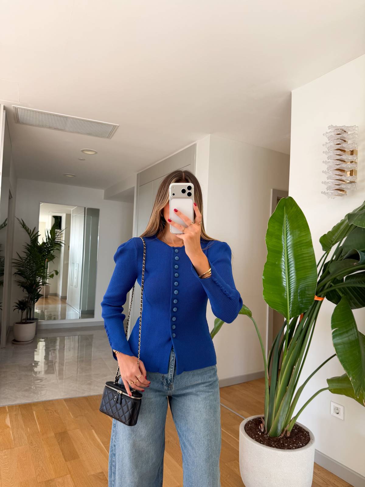 Velvet Button Cardigan