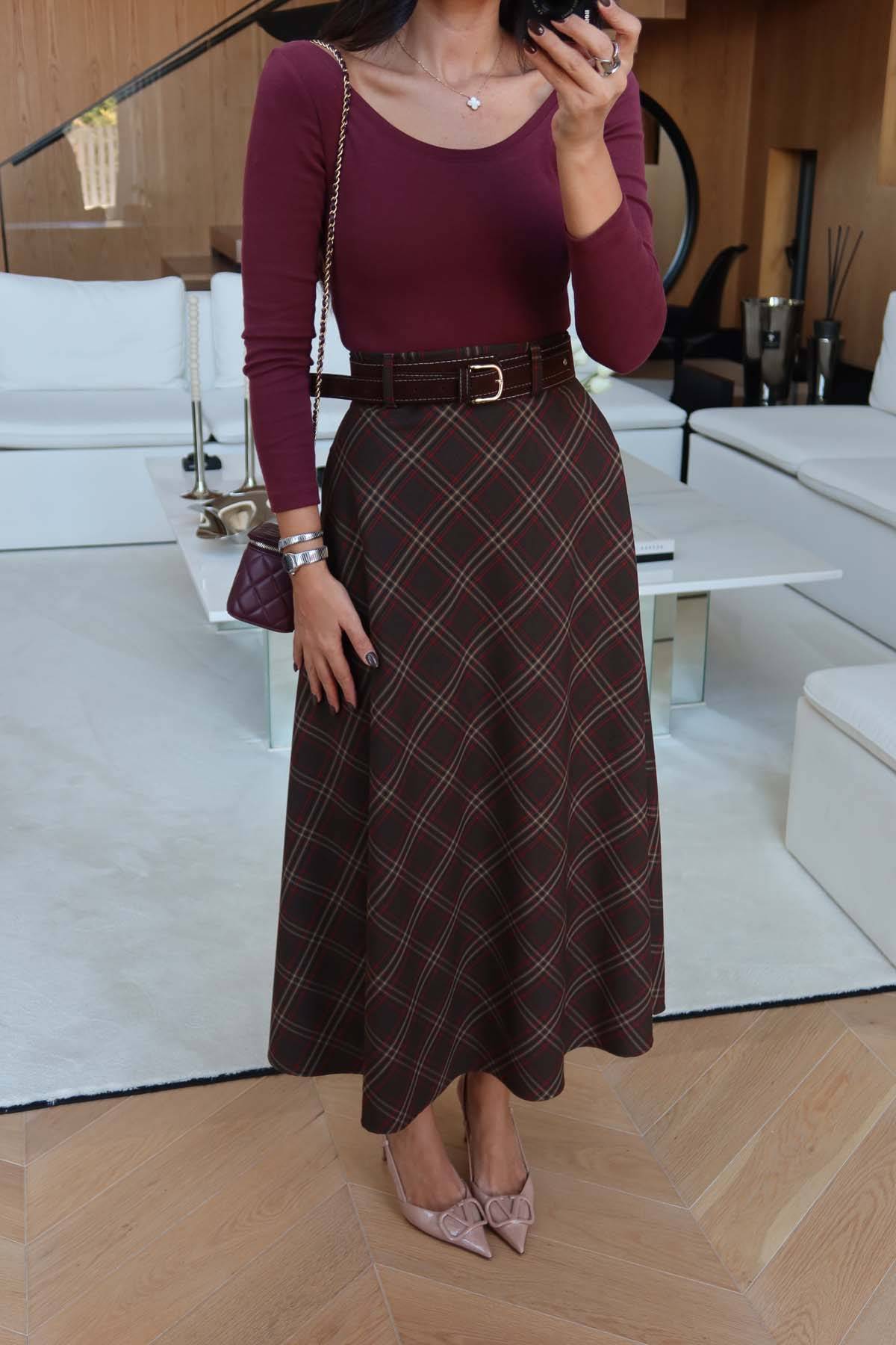 Ekoseli Maxi Skirt — photograph 2