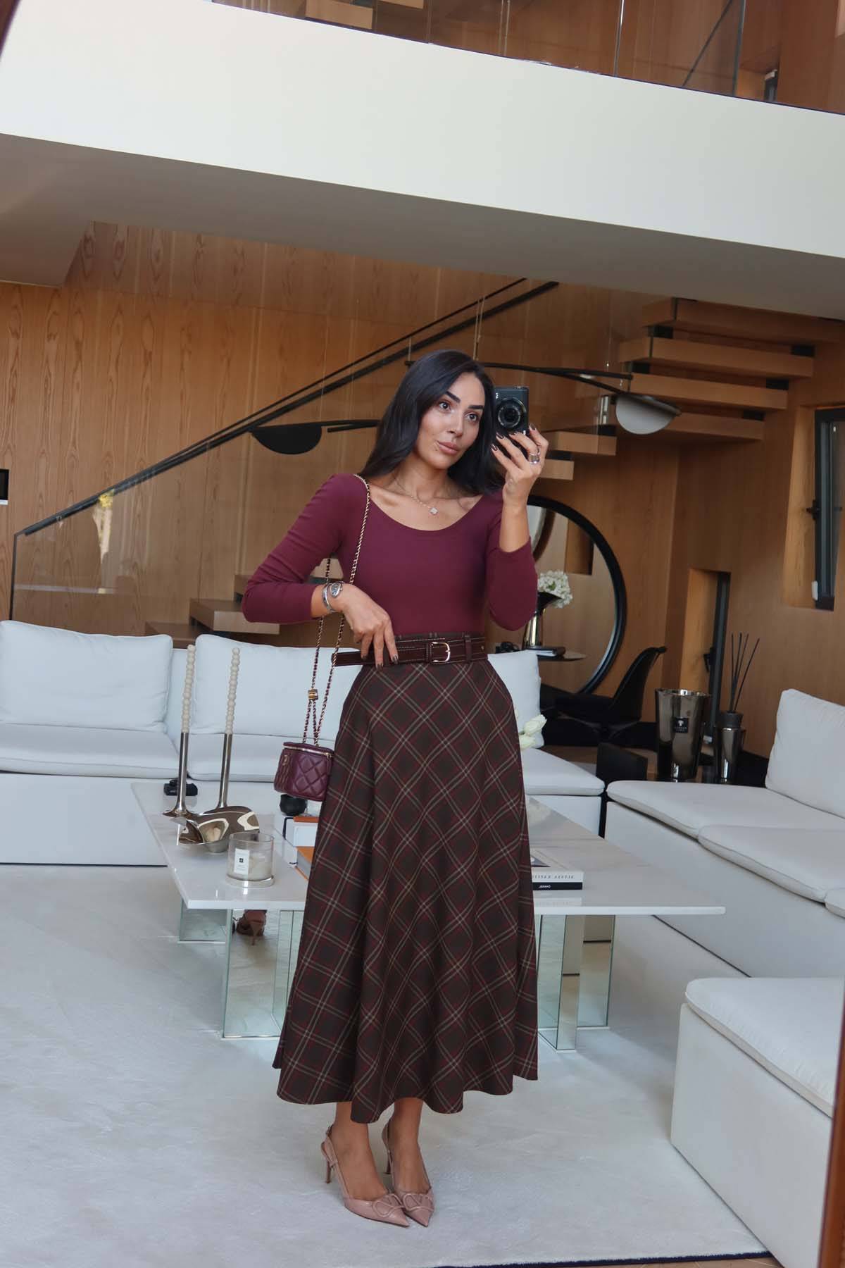 Ekoseli Maxi Skirt — photograph 4