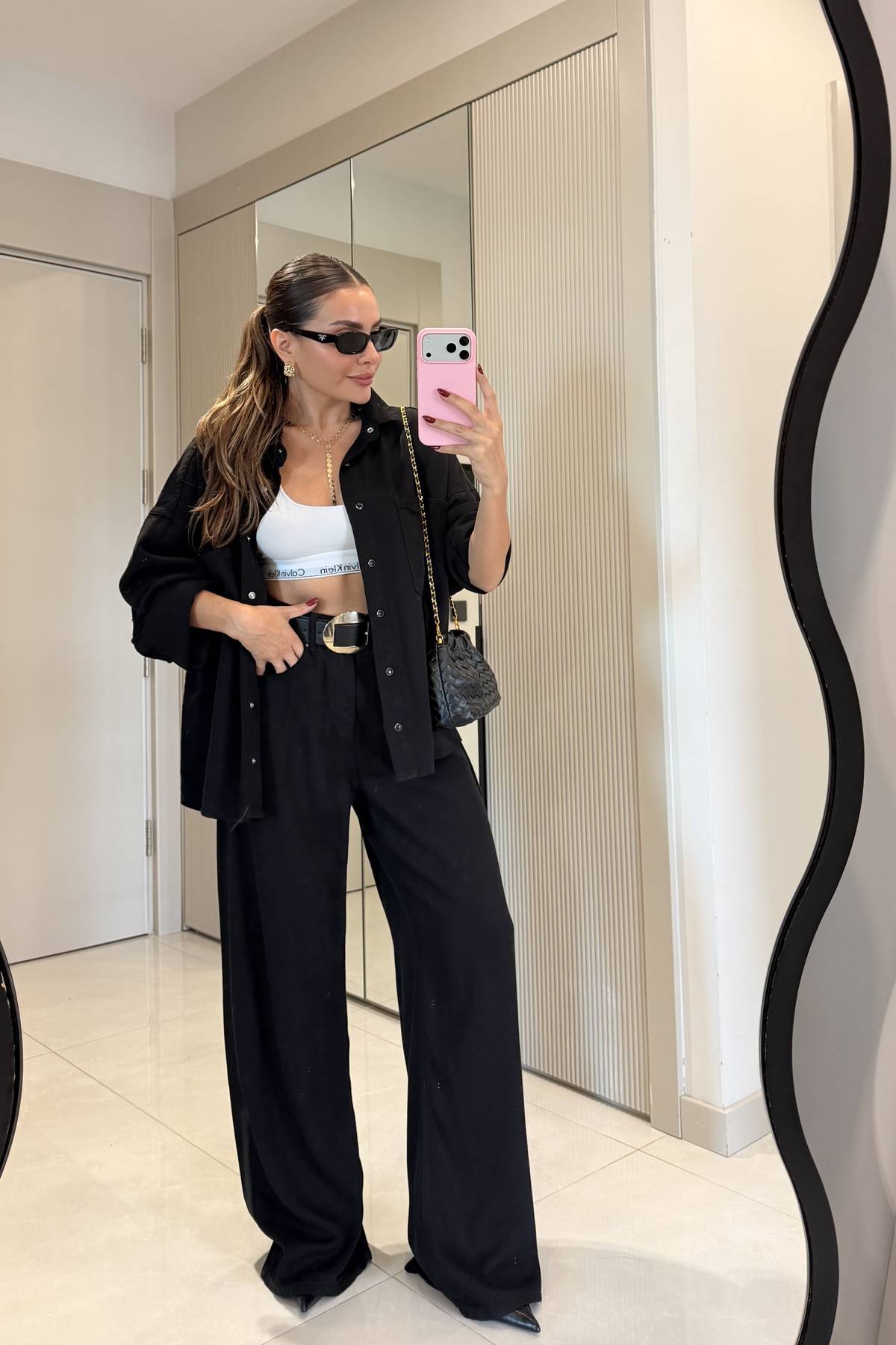 Janessa Black Tensel Demim Set
