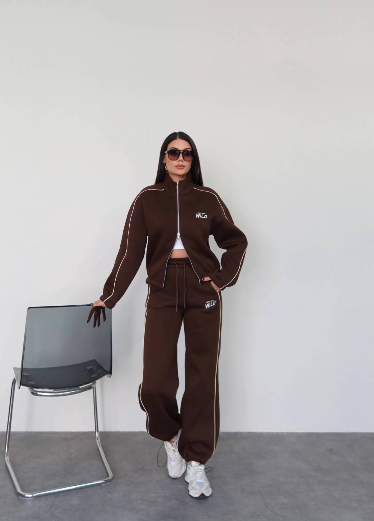 Stripe Detail Sweatshirt And Joggers Set