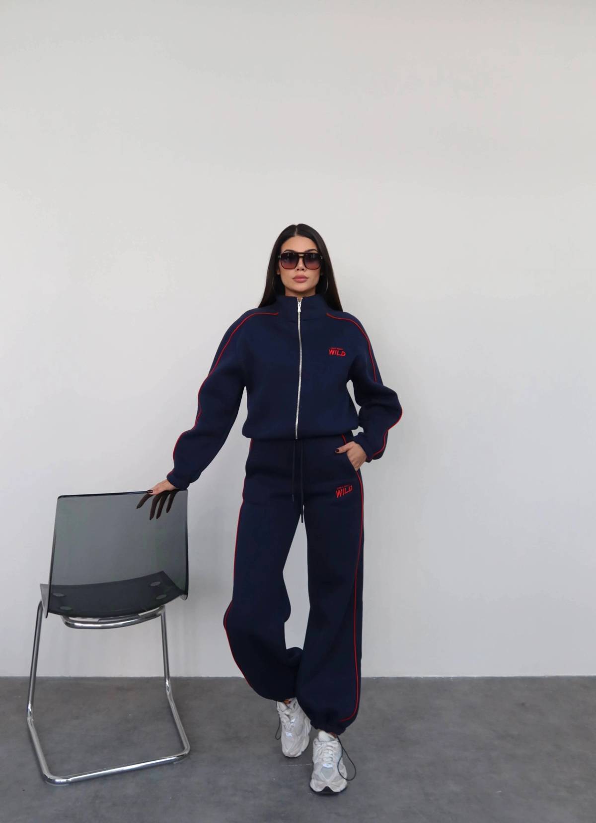 Stripe Detail Sweatshirt And Joggers Set